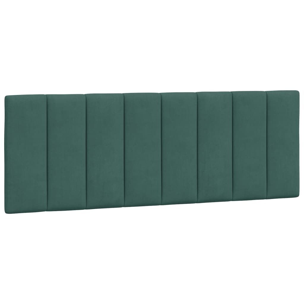 vidaXL Kopfteil-Kissen "Hanko" Dunkelgrün 120 cm Samt Produktbild 