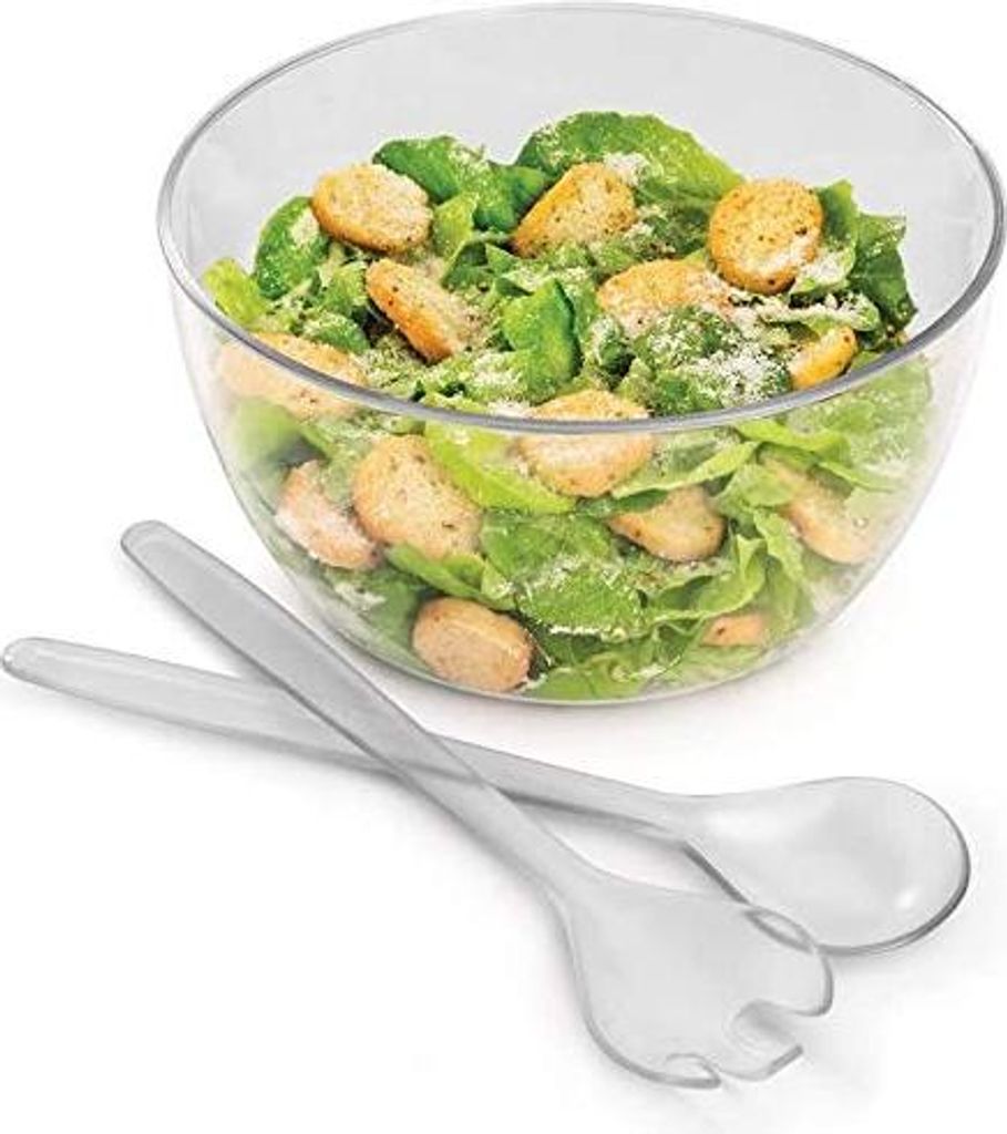 Weiße Salatschleuder - für frischen Salat - praktisches Küchenaccessoire