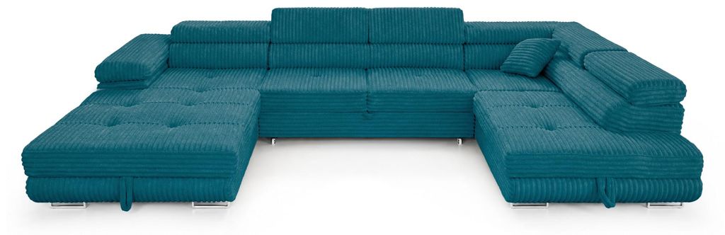 Wohnlandschaft Cordo U-Form XXL 345 cm Schlaffunktion 2 Produktbild 