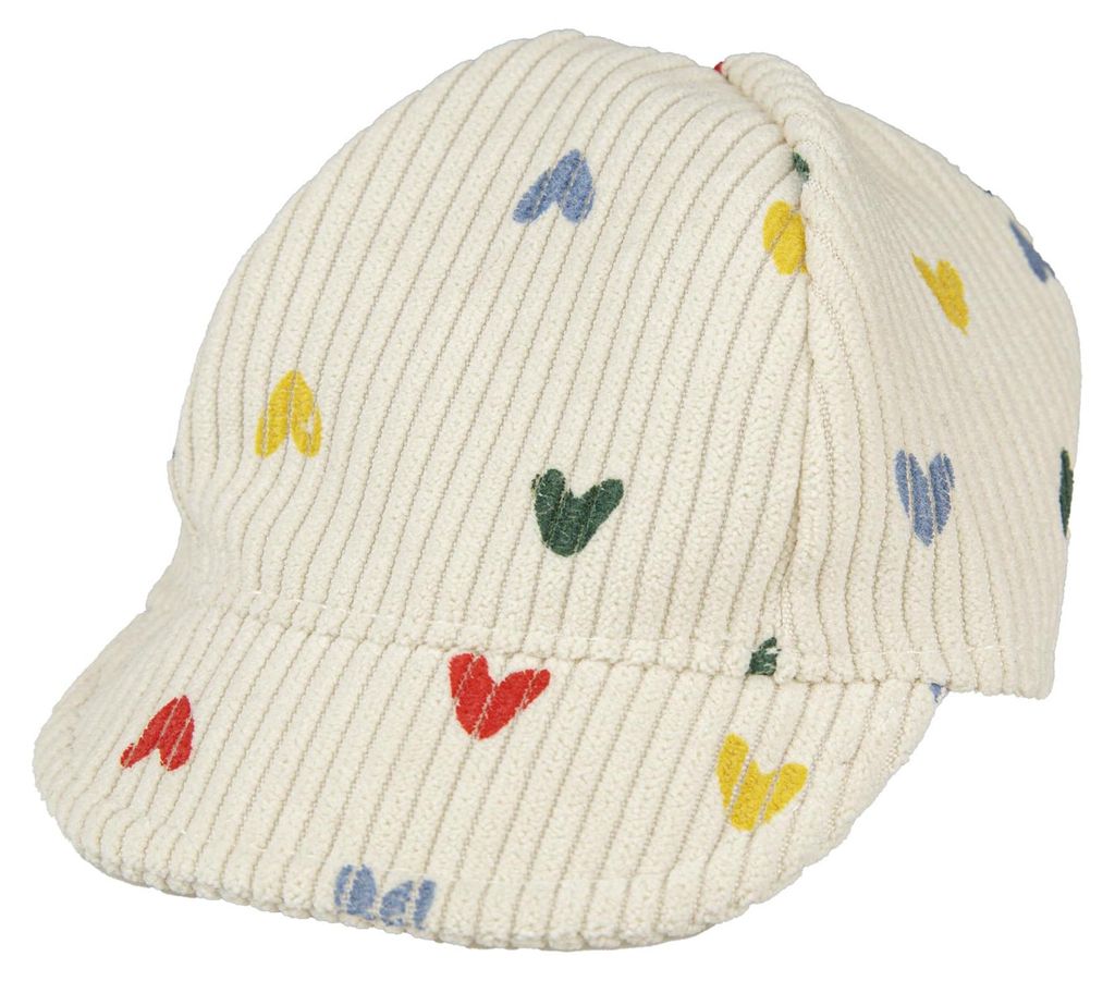 Helles Puppen-Kappe "Confeti de corazones", talla 35-45 Imagen del producto 
