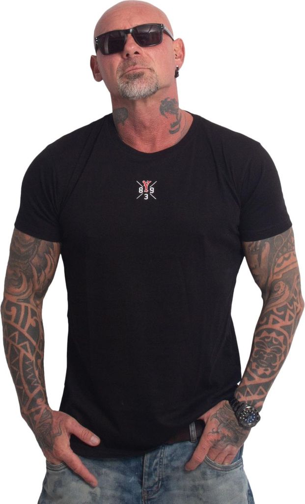 Yakuza Herren Tens Regular Basic T-Shirt, Schwarz, 3XL