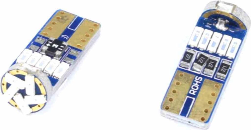 Glühbirne 12V Led T10-4014-15Smd Rot (Ohne Ece)