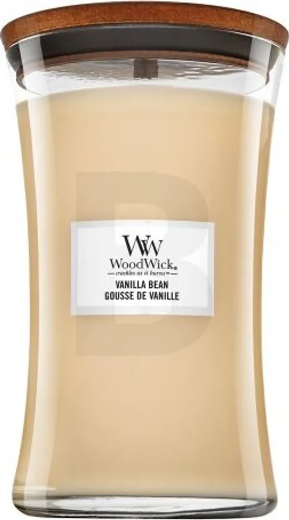 Bougie WoodWick Vanille 609g : Fini les Odeurs avec la Mèche en Bois