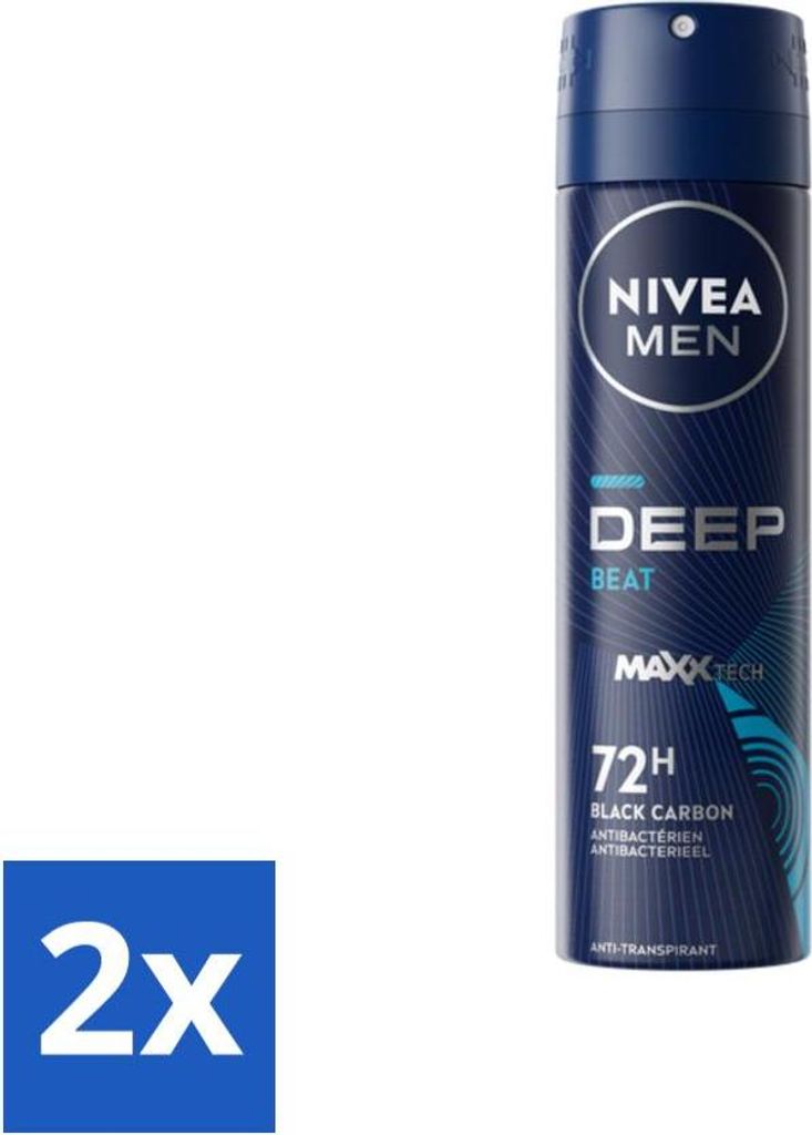 NIVEA MEN - Deospray - Deep Beat - 150 ml - Vorteilspack - 2 Stücke