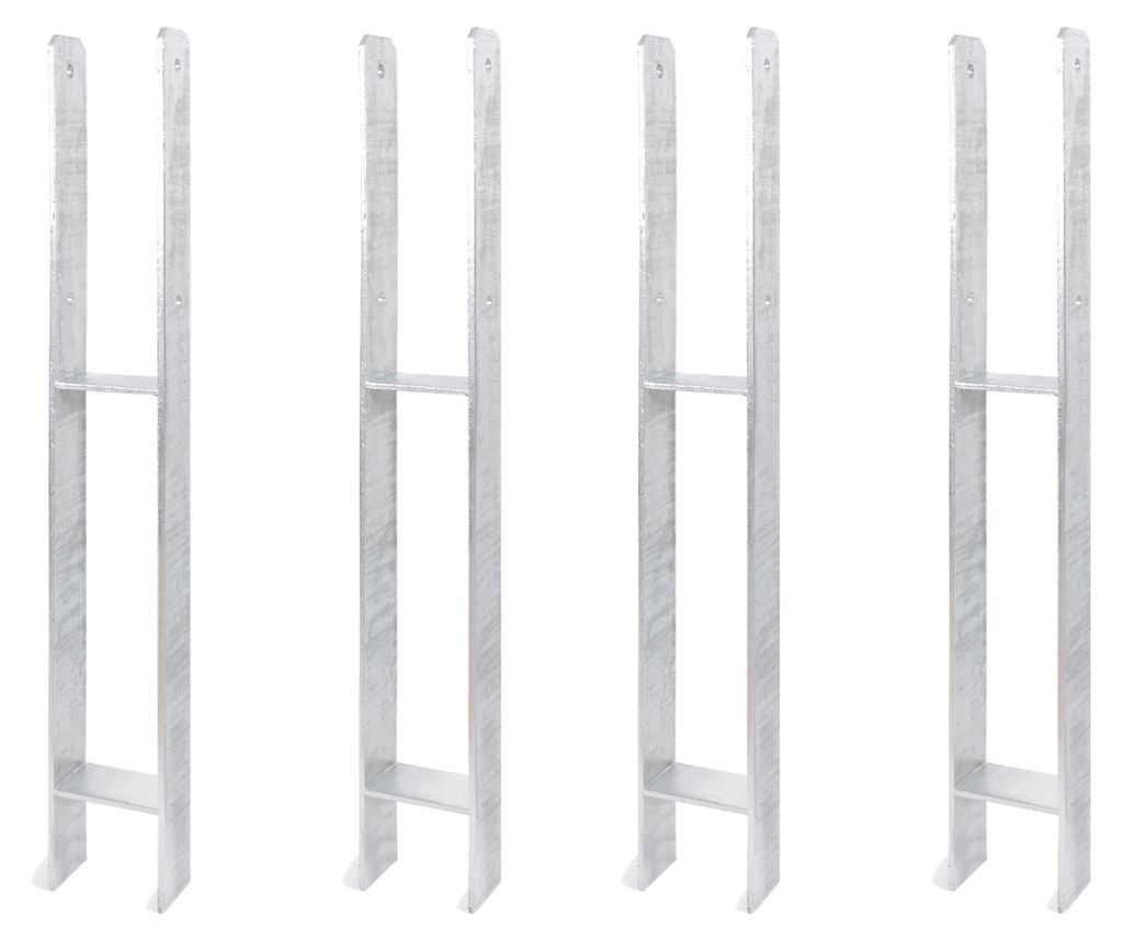 Alberts 4 x H-Pfostenträger, 91x800 mm, Materialstärke 6 Produktbild 
