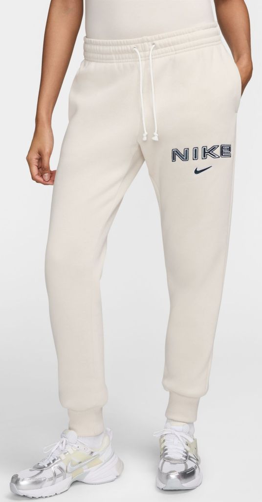 Nike Jogginghose für Damen mit Fleece Innenseite, Farbe:Beige, Größe:S