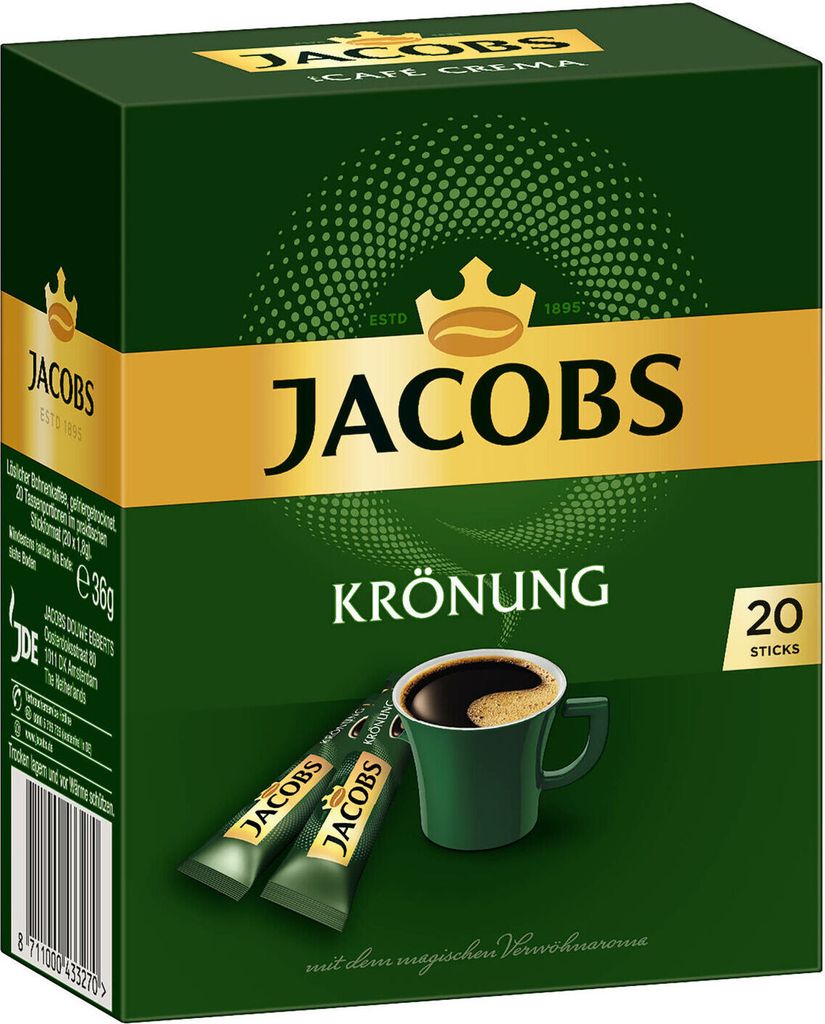 JACOBS Löskaffee Krönung 16 x 20 Sticks löslicher Kaffee Produktbild 4