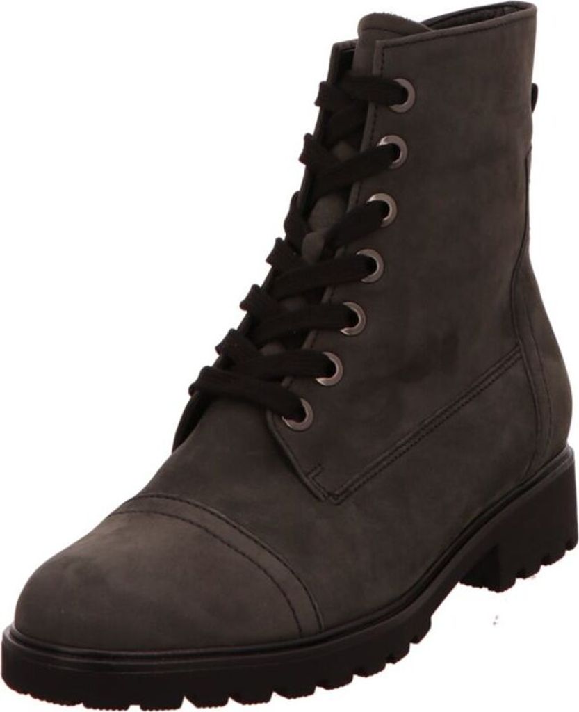 GABOR Damenstiefel aus grauem Leder mit Reißverschluss 36