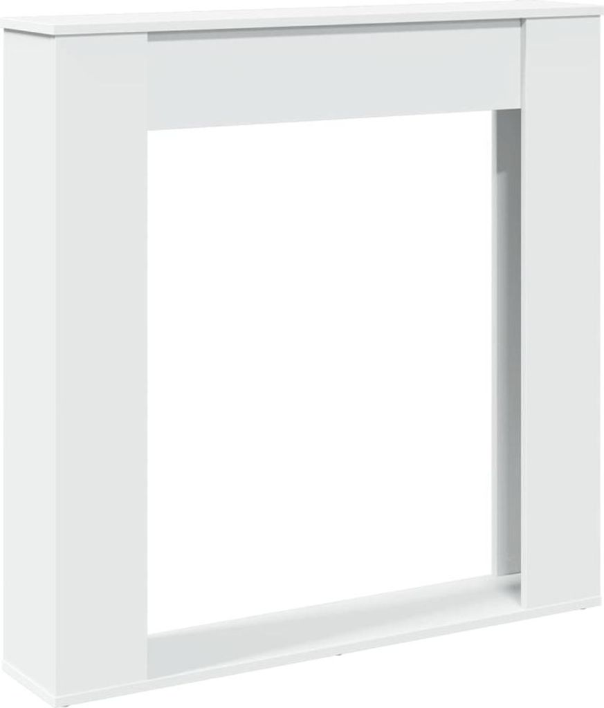 vidaXL Obostavba krbu biela 100x20x100 cm materiál na báze Obrázok produktu 