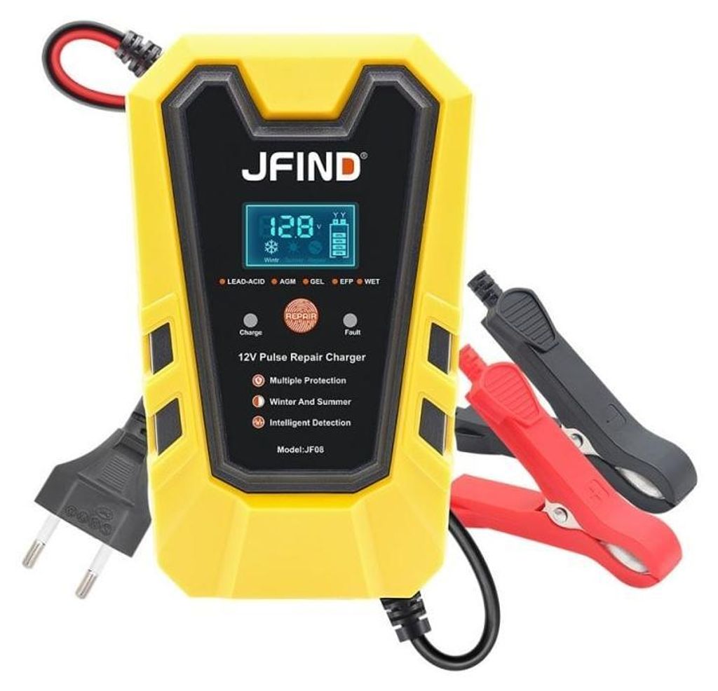 Intelligentes Auto-Batterieladegerät Jfind, 12V, 6A, 90W, Produktbild 