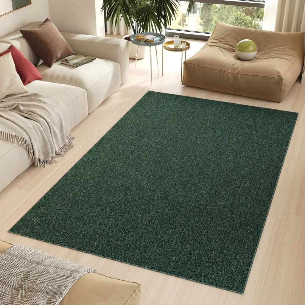 Tapis NIZZA Vert Anti-Allergique ÖKO-TEX 120x170 cm Entretien Facile