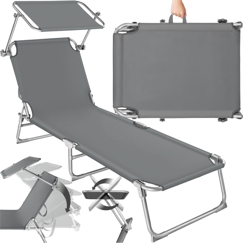 TecTake 403786, Grau, Polyester, Stahl, 6 kg Produktbild 