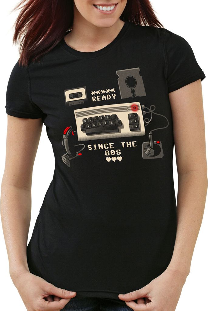style3 C64 Love Damen T-Shirt heimcomputer classic, Größe:2XL