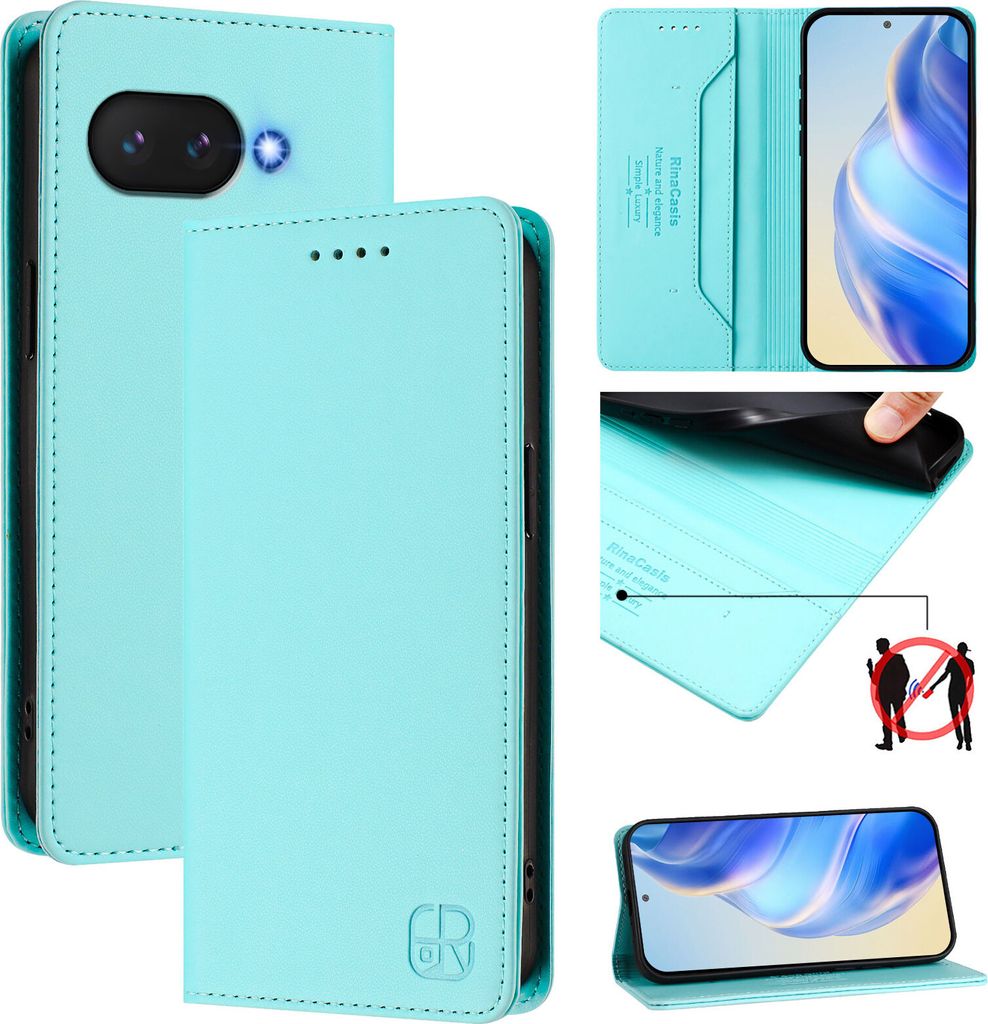 Lederhülle für Google Pixel 9A Hülle Flip Brieftasche Produktbild 
