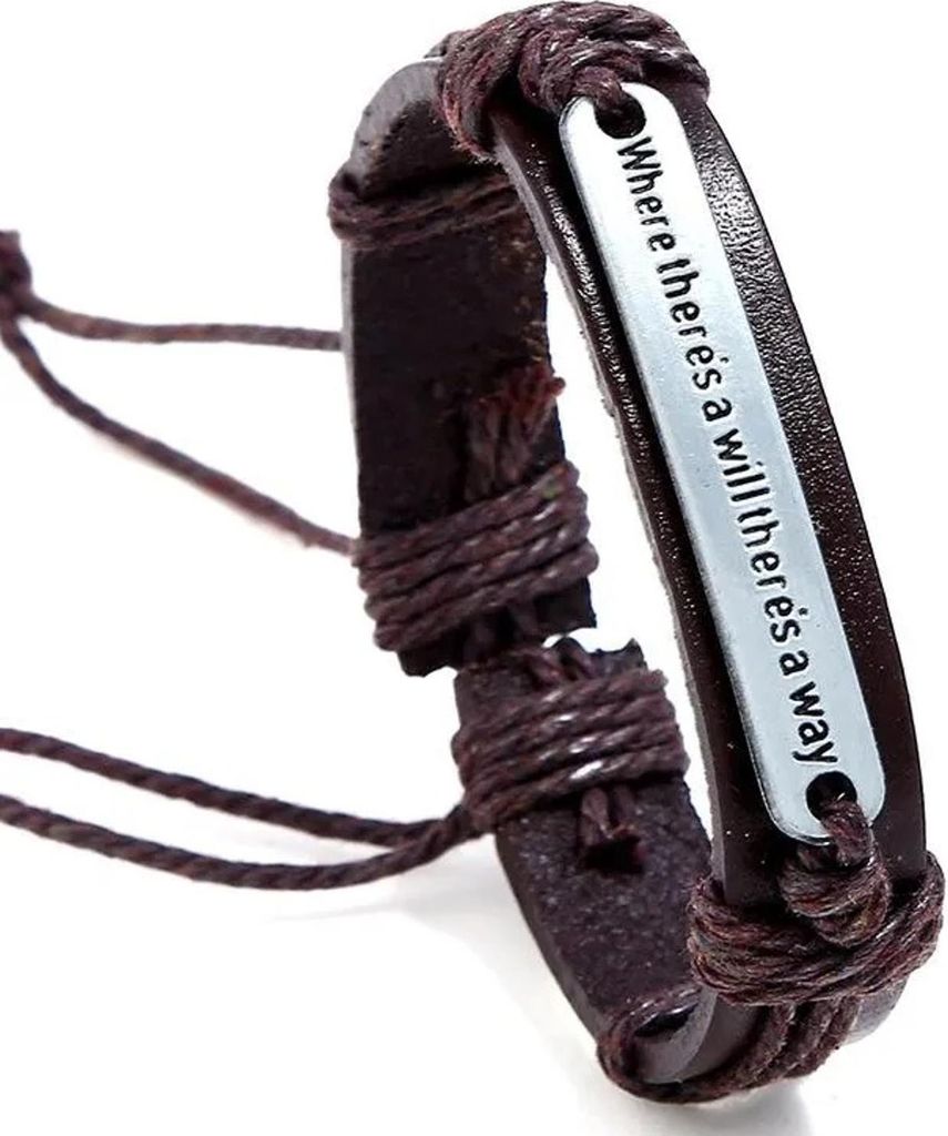 Sentence Armband Dunkelbraun - Inspiration für jeden Tag KP33144