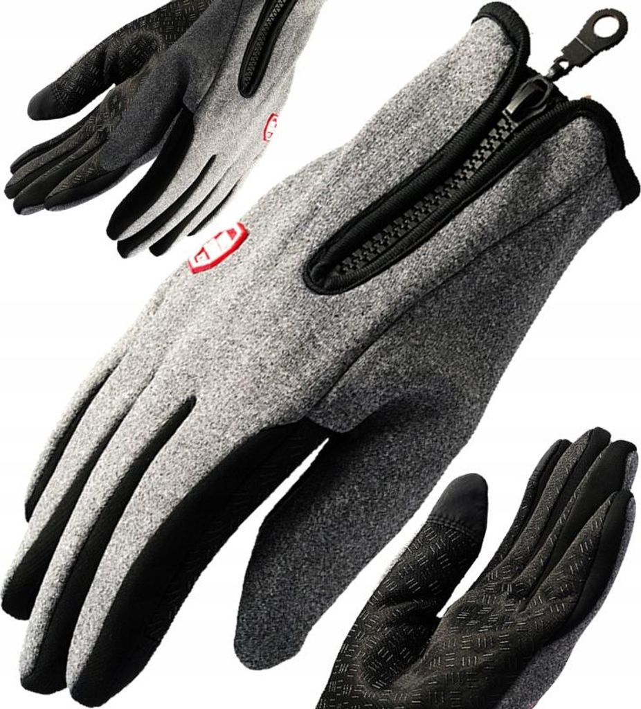 Touchscreen-Fahrradhandschuhe, isoliert, wasserdicht