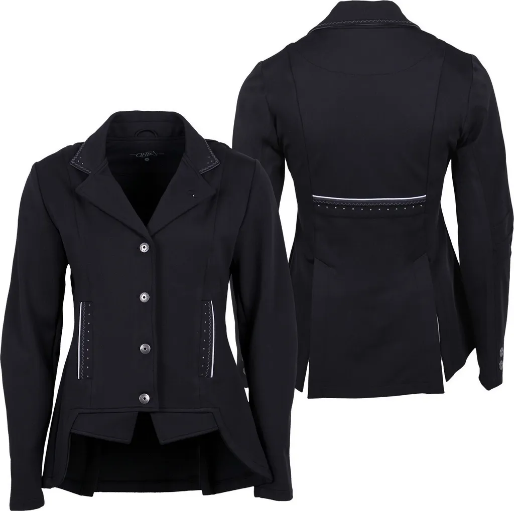 Veste de concours QHP Layla noire - Taille 38 - Modèle QHP_19 Premium