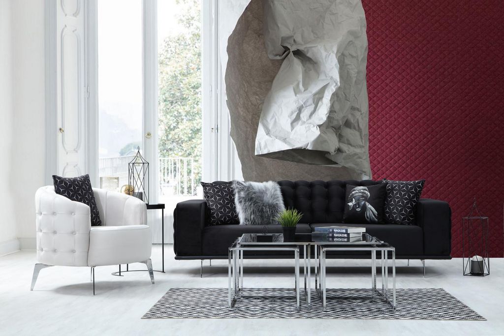 Sofa 2 Sitzer Couch Holz Polsterung Möbel Couchen Italienische Einrichtung Neu