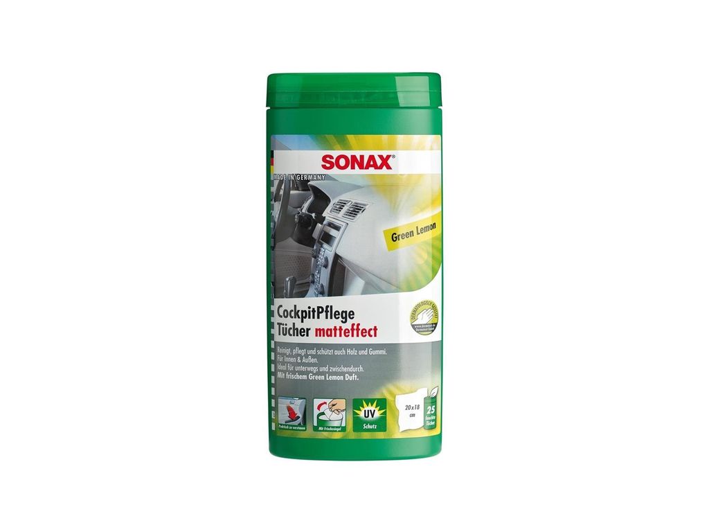 SONAX Kunststoffpflege "CockpitPflegeTüc mit frischem Green Produktbild 