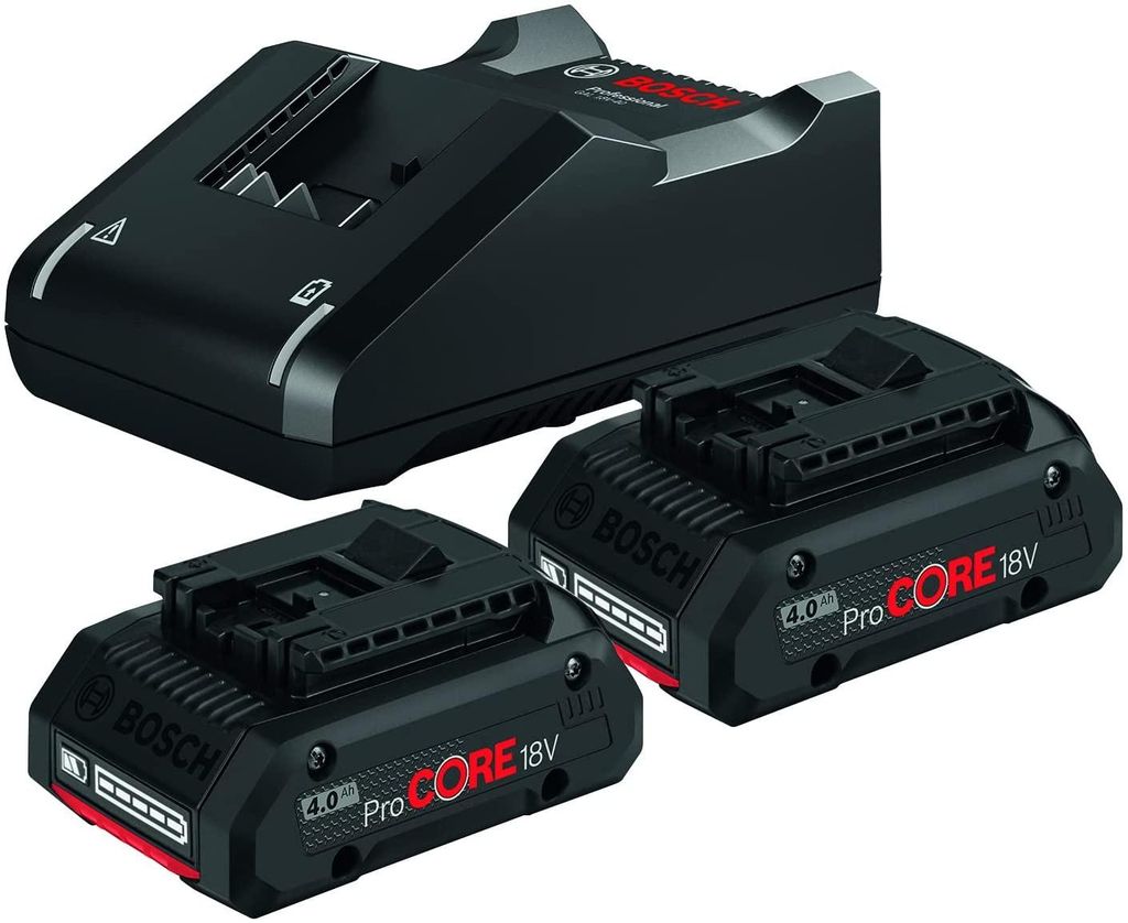 Pack de 2 batteries 18 V ProCORE 4 Ah + chargeur rapide - Image du produit 