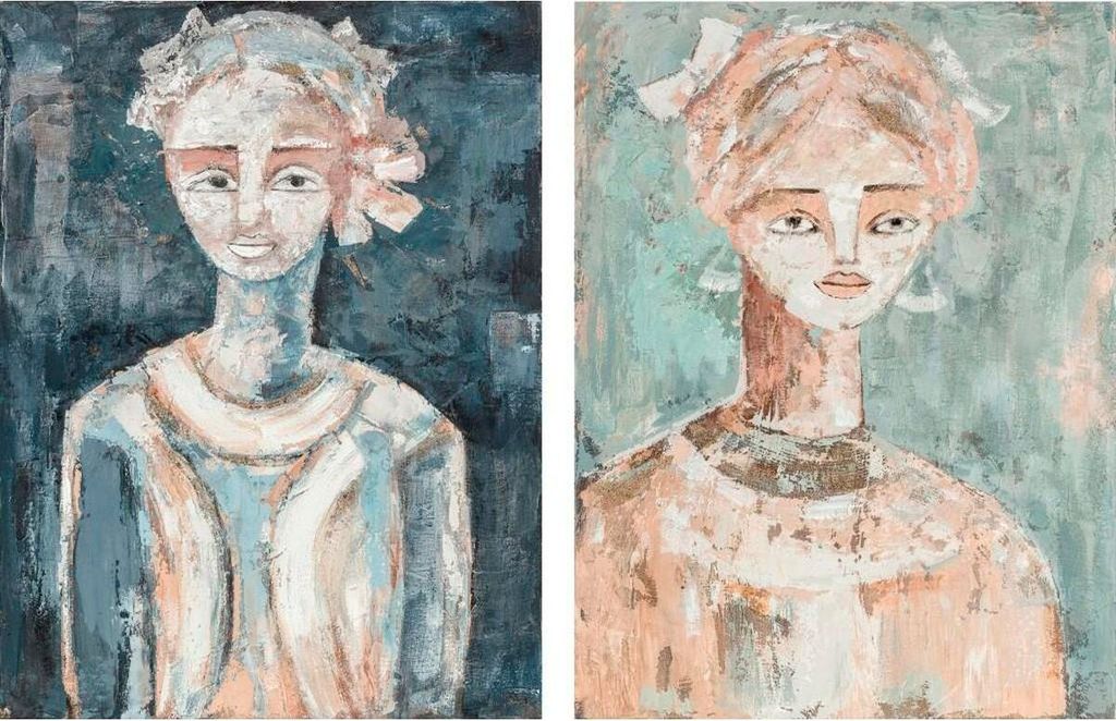 Leinwand DKD Home Decor Kiefer Leinwand 90 x 4 x 120 cm 90 x 3,7 x 120 cm