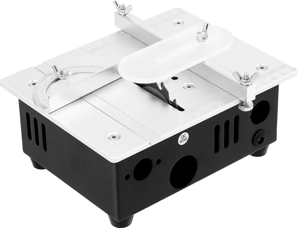 Mini scie circulaire de table 96W DC 24V moteur 775 pour découpe bois