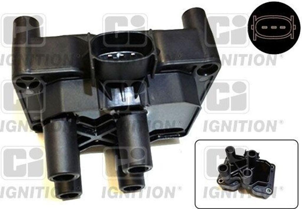 QUINTON HAZELL XIC8469 Zündspule für FORD Fiesta Mk5 Schrägheck (JH1, JD1, JH3, JD3) Focus II Schrägheck (DA, HCP, DP) Focus II Kombi (DA, FFS,...