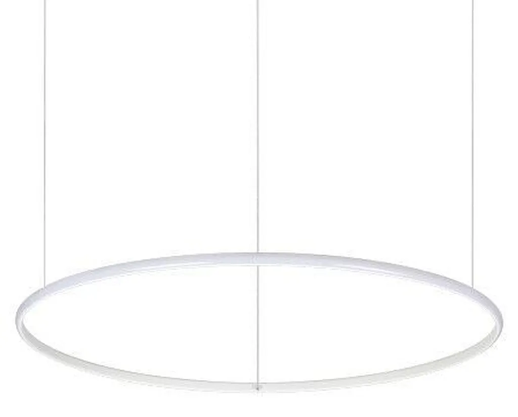 Luminaire Suspension Design Circulaire Blanc Hulahoop LED D81cm 41W