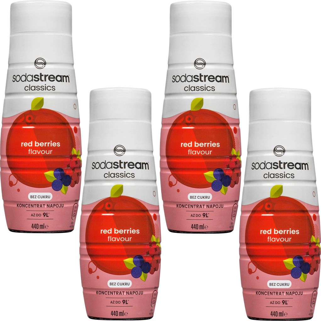 SodaStream syrop owoce leśne 440ml 4-pak koncentrat syropu Zdjęcie produktu 