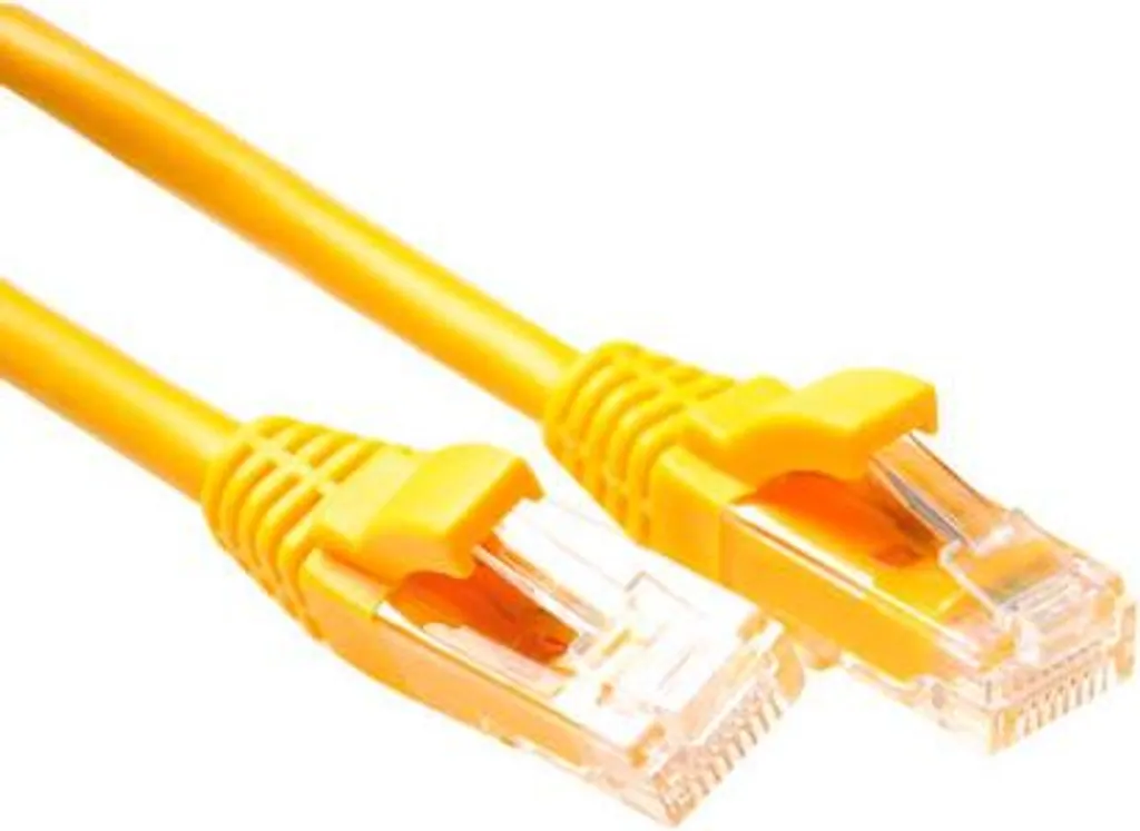 Câble RJ45 CAT5E U/UTP Jaune 0,5m - Advanced Cable Technology AK3205