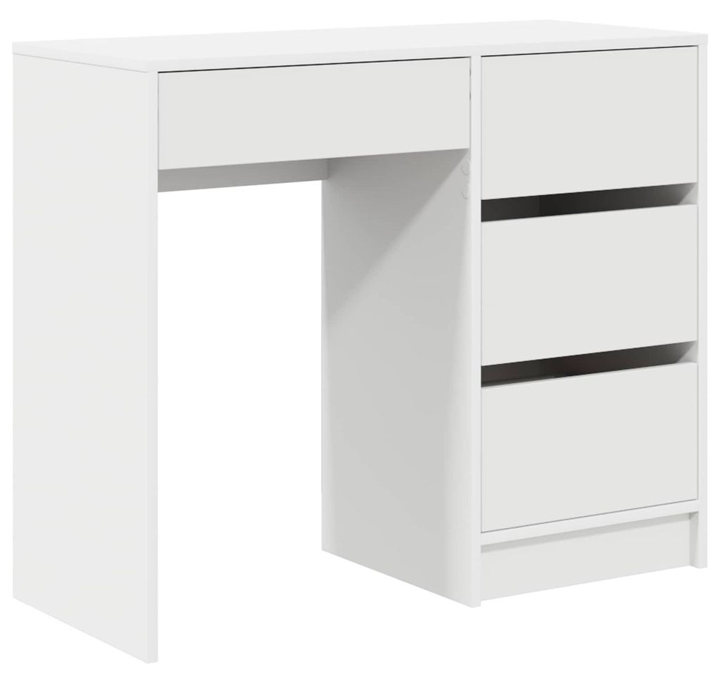 vidaXL Psací stůl s úložným prostorem, bílý, 90 x 37,5 x 75 Obrázek produktu 