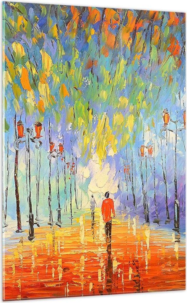 Bilder auf glas - Einteilig - Park Natur - 70x100cm - Glasbilder - Wandbilder - Bilder - Kunstdruck - zum Aufhängen bereit - Wanddekoration aus Gl...