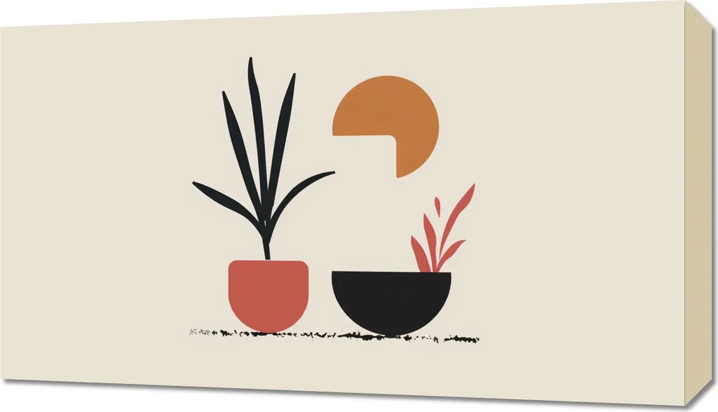 Quadro 70x40cm Giardino domestico