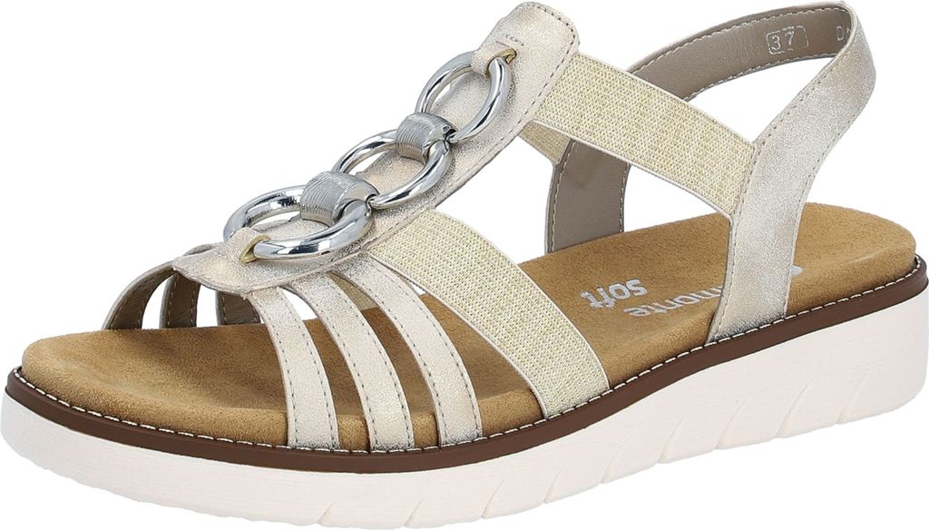 Remonte Komfort Sandalen Damen 31373439363735 Gold 36 EU
