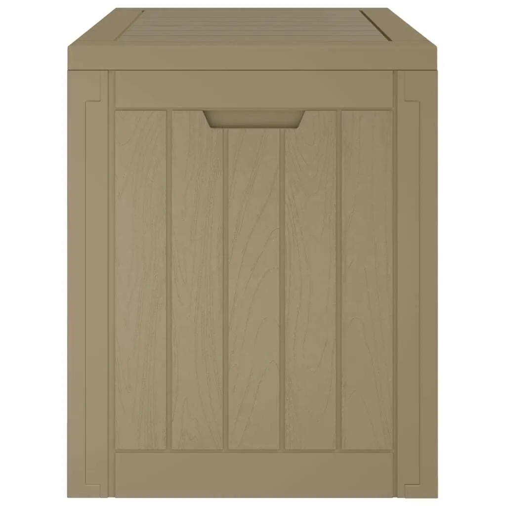 Boîte de rangement de jardin en Polypropylène Gris - Format Compact - 6