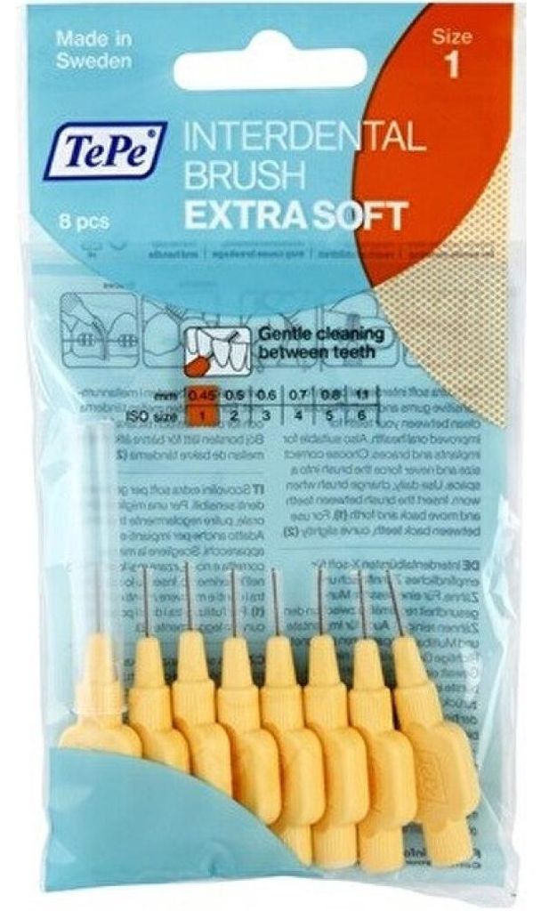 TePe Brosses interdentaires extra douces 1-6 Mix 8 pcs Image du produit 