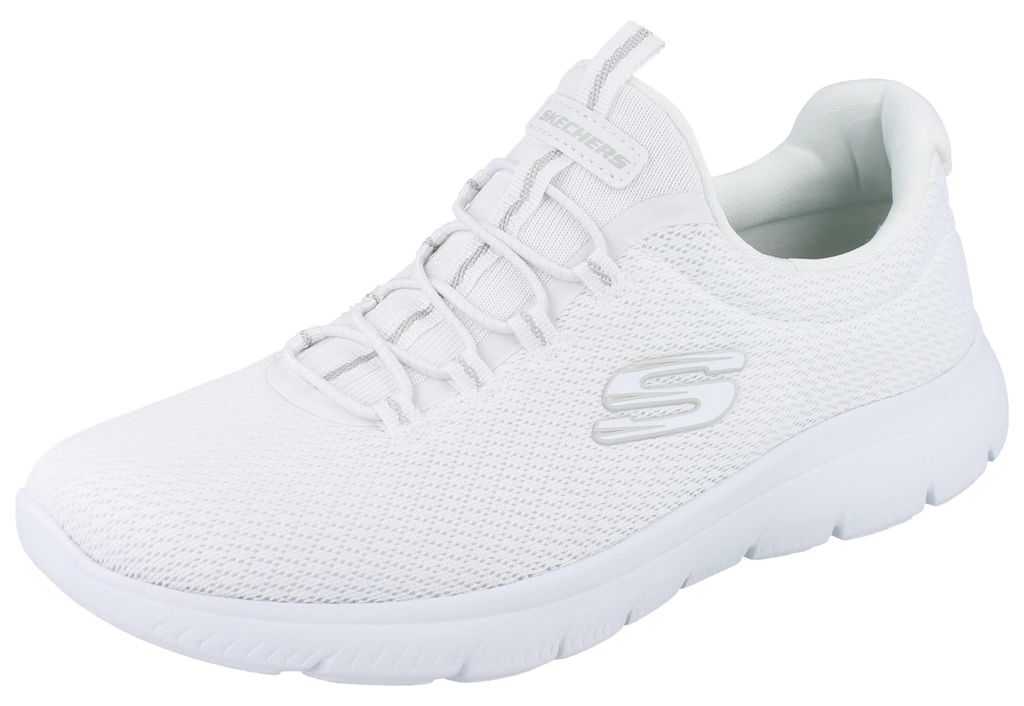 SKECHERS Summits Damen Slipper weiss Textil - Größe: 39 Produktbild 