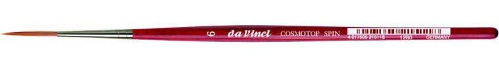 da Vinci COSMOTOP-SPIN SCHLEPPER rote Esagonalstiele Gr.6 Pinsel