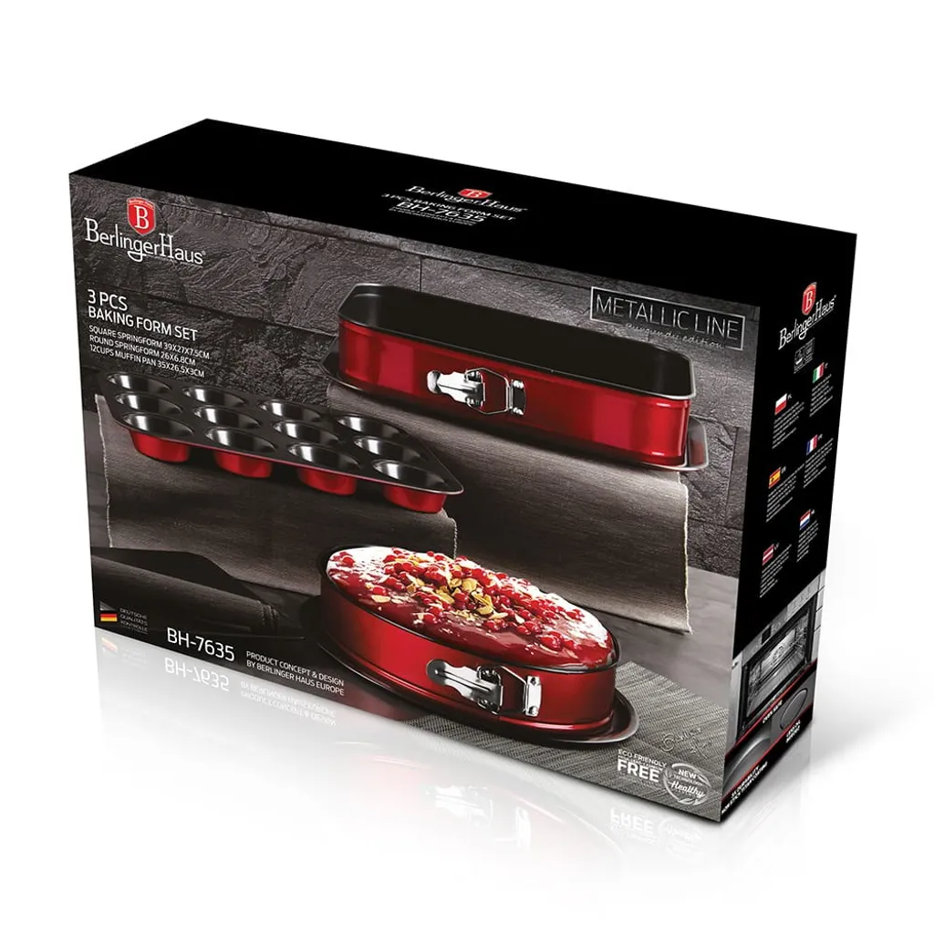 Berlinger Haus 30162 Set 3 Teglie Forno: Addio Cibi Attaccati - 6