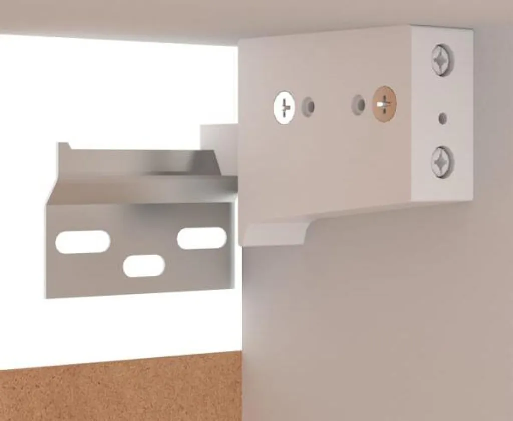 Ensemble meuble TV blanc 8 éléments en bois composite modulable - 12