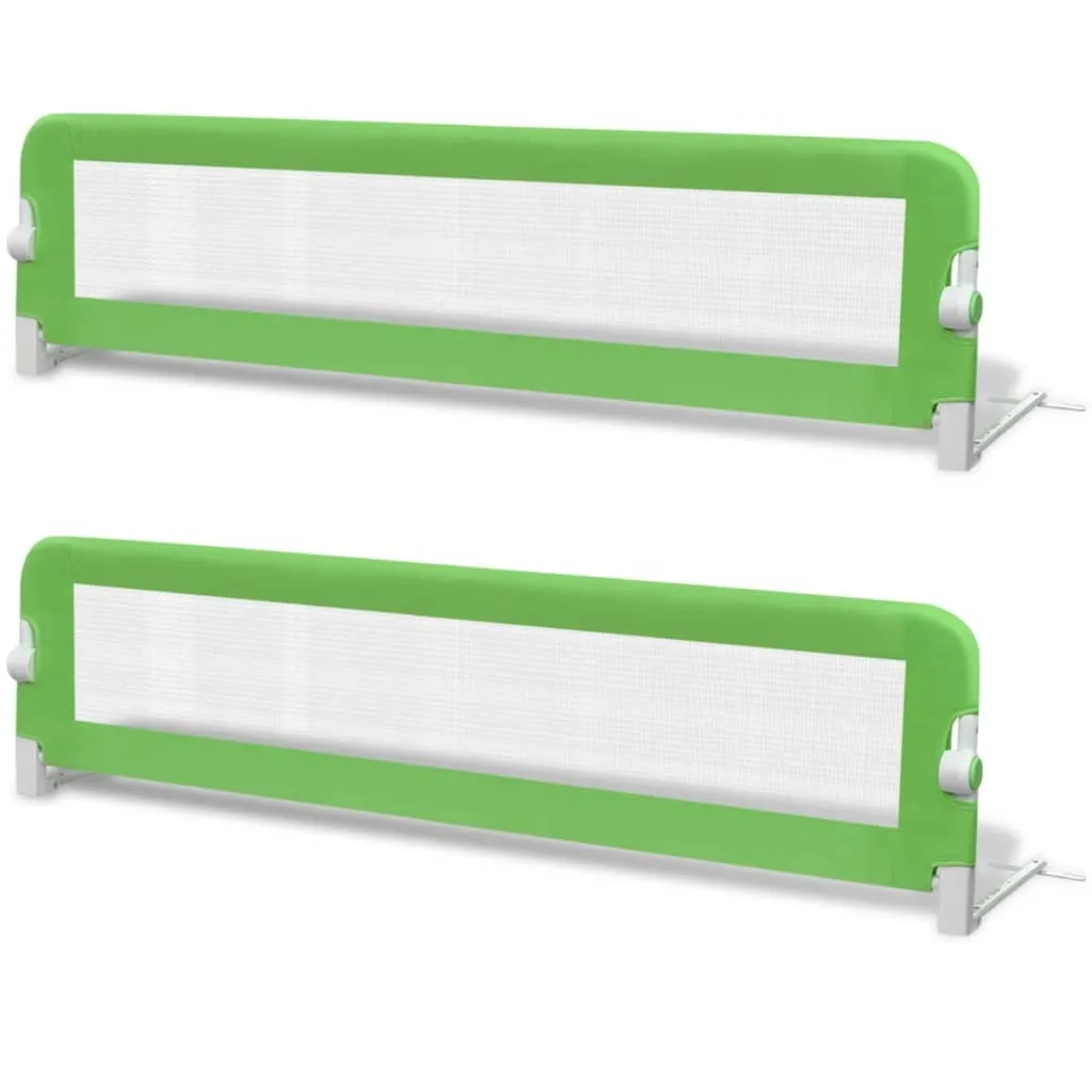 Barrière de lit 150x42 cm en maille respirante - Lot de 2 coloris Vert