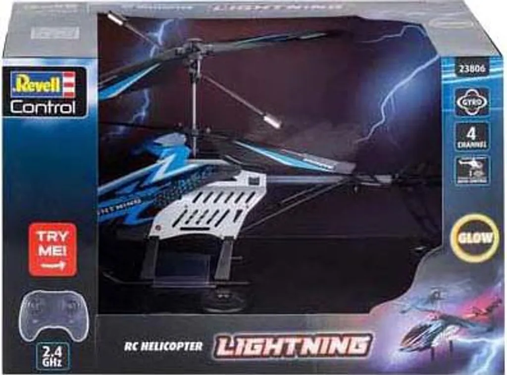 Hélicoptère RC Revell Lightning rouge avec télécommande 2,4 GHz - 6