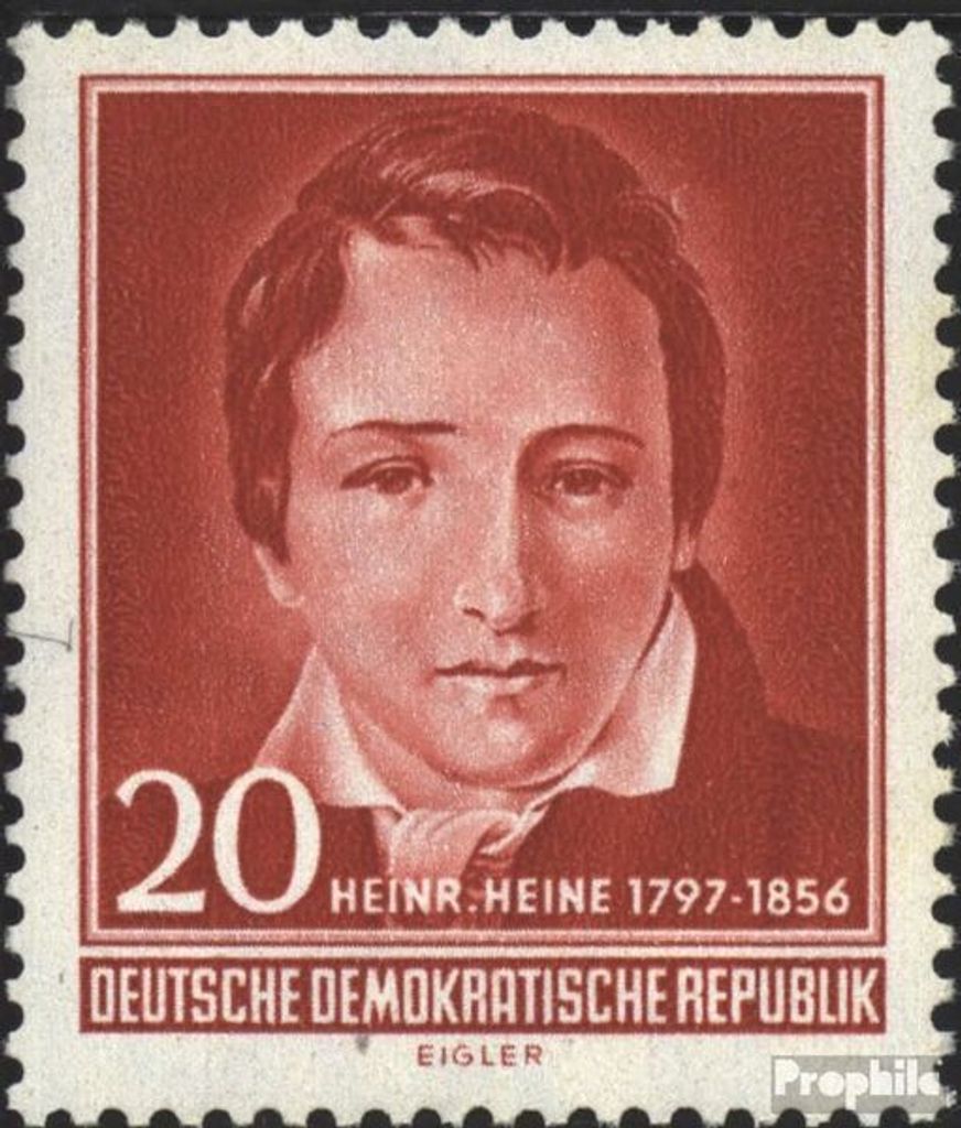 Briefmarken DDR 1956 Mi 517 postfrisch 100.Todestag von Heine