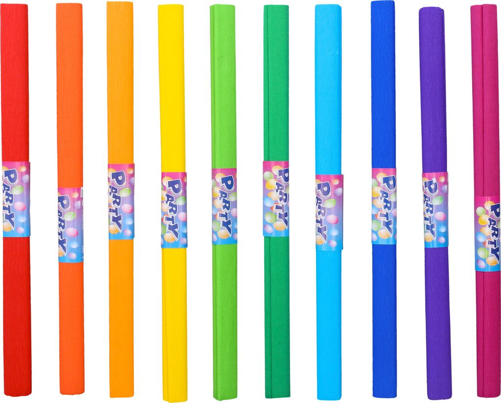 Farbiges, elastisches Bastel- und Dekorationskrepppapier, 1 Rolle, 50 x 200 cm