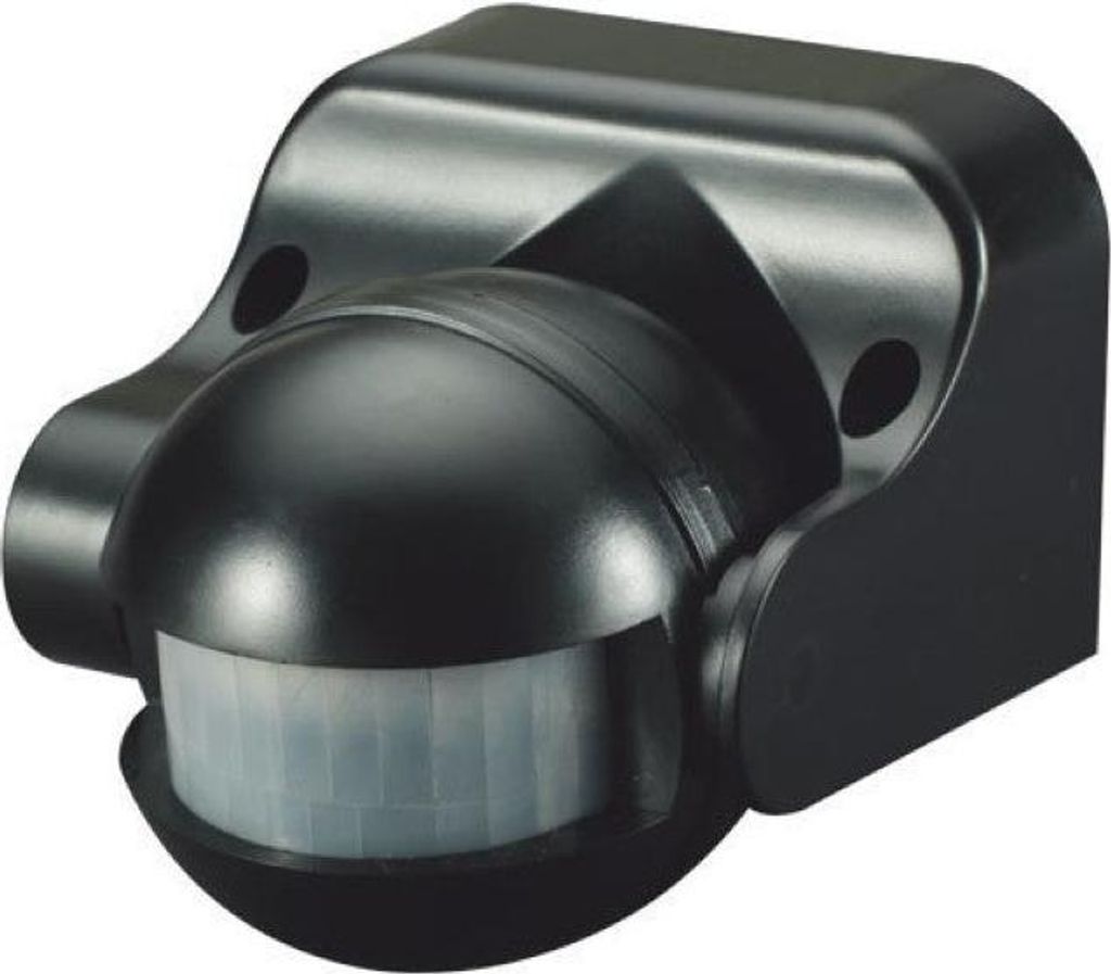 Infrarot-Bewegungsmelder Schwarz 180° IP44