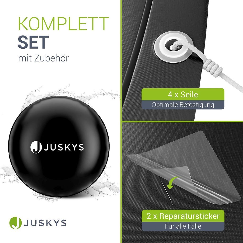 Juskys Aufblasbare Poolabdeckung Rund 3 m - Pool Abdeckung, Produktbild 6