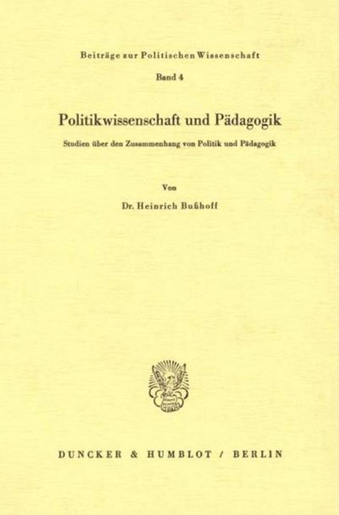 Politikwissenschaft und Pädagogik.