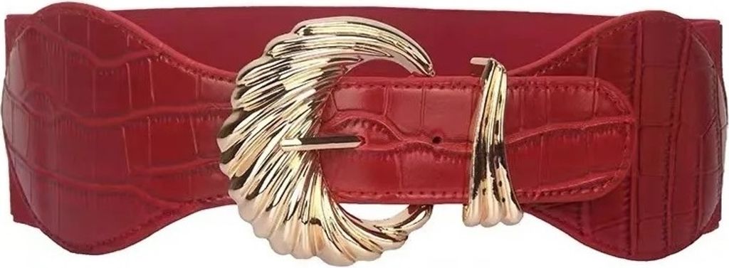 Gavrila Gürtel - Eleganter Rot Damen Retro Gürtel für jedes Outfit KP29161