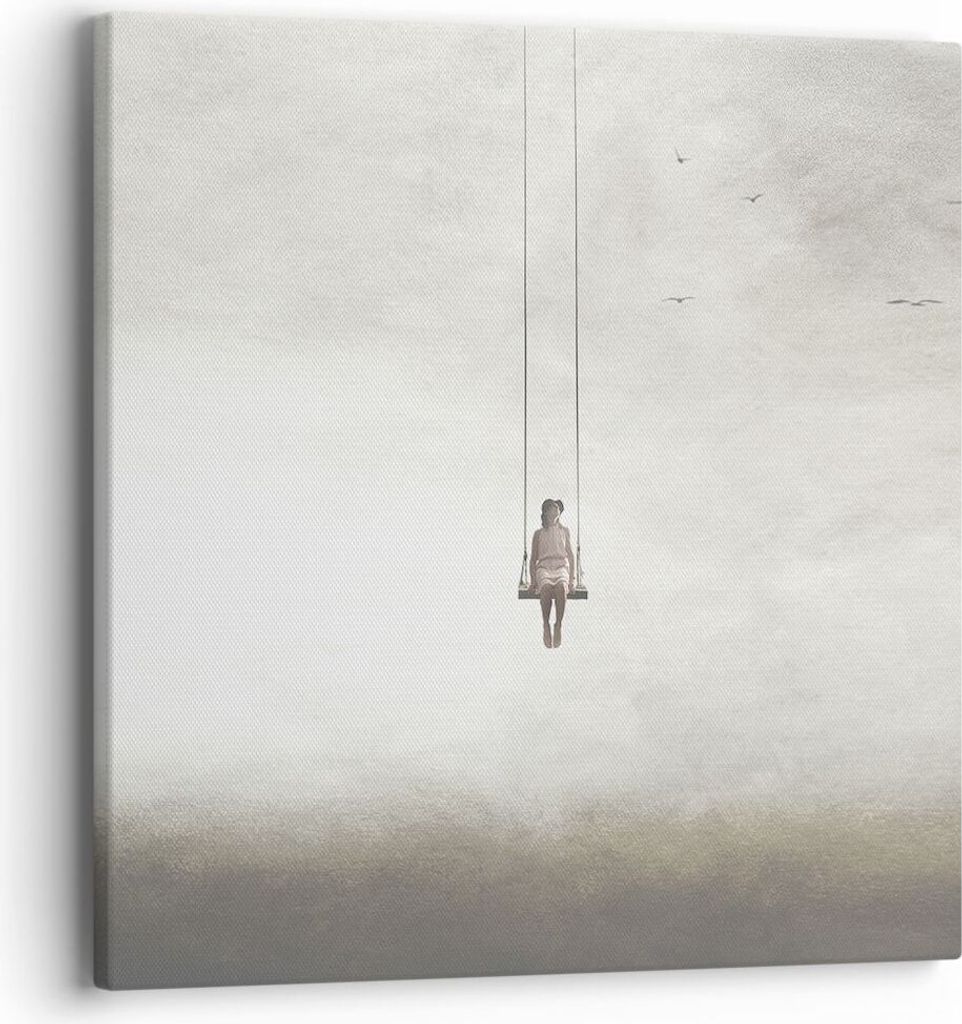 Bild auf Leinwand - Leinwandbild - Einteilig - Schwingen rein Wolken - 40x40cm - Wand Bild - Wanddeko - Wandbilder - Leinwanddruck - Bilder - Wandd...