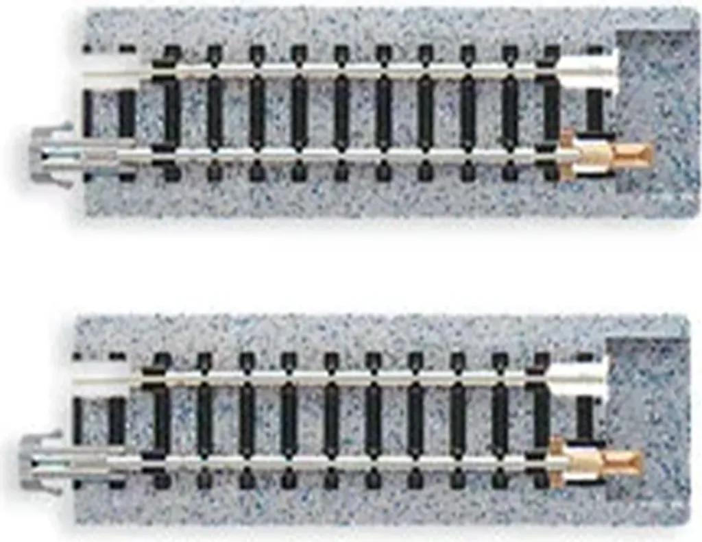 KATO 20-045 Rails de Transition 62mm avec Ballast Intégré pour Réseau N